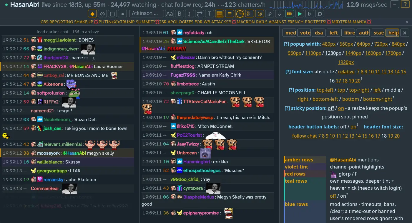 the 3col chat help layout
